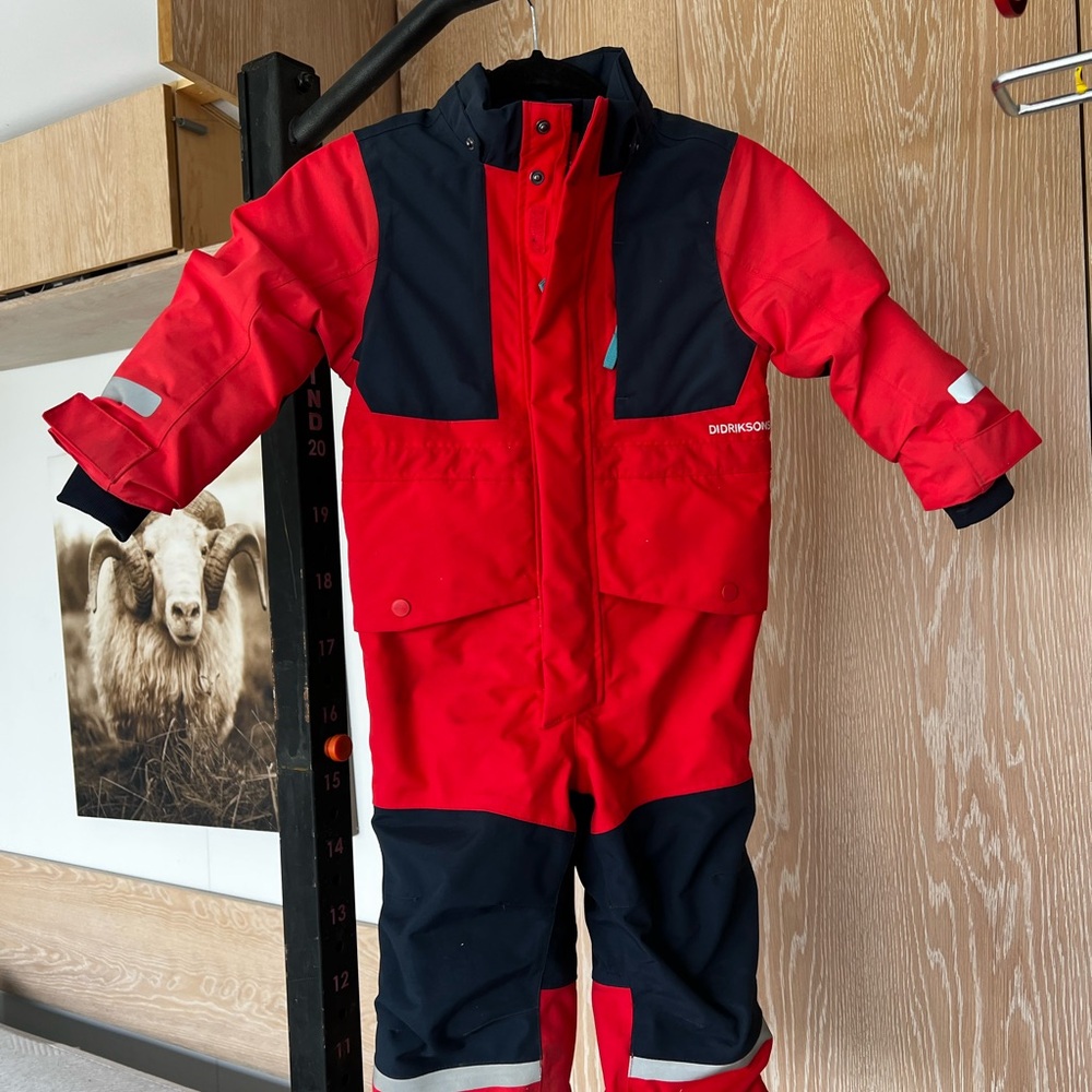 Didriksons Red and Black Snowsuit